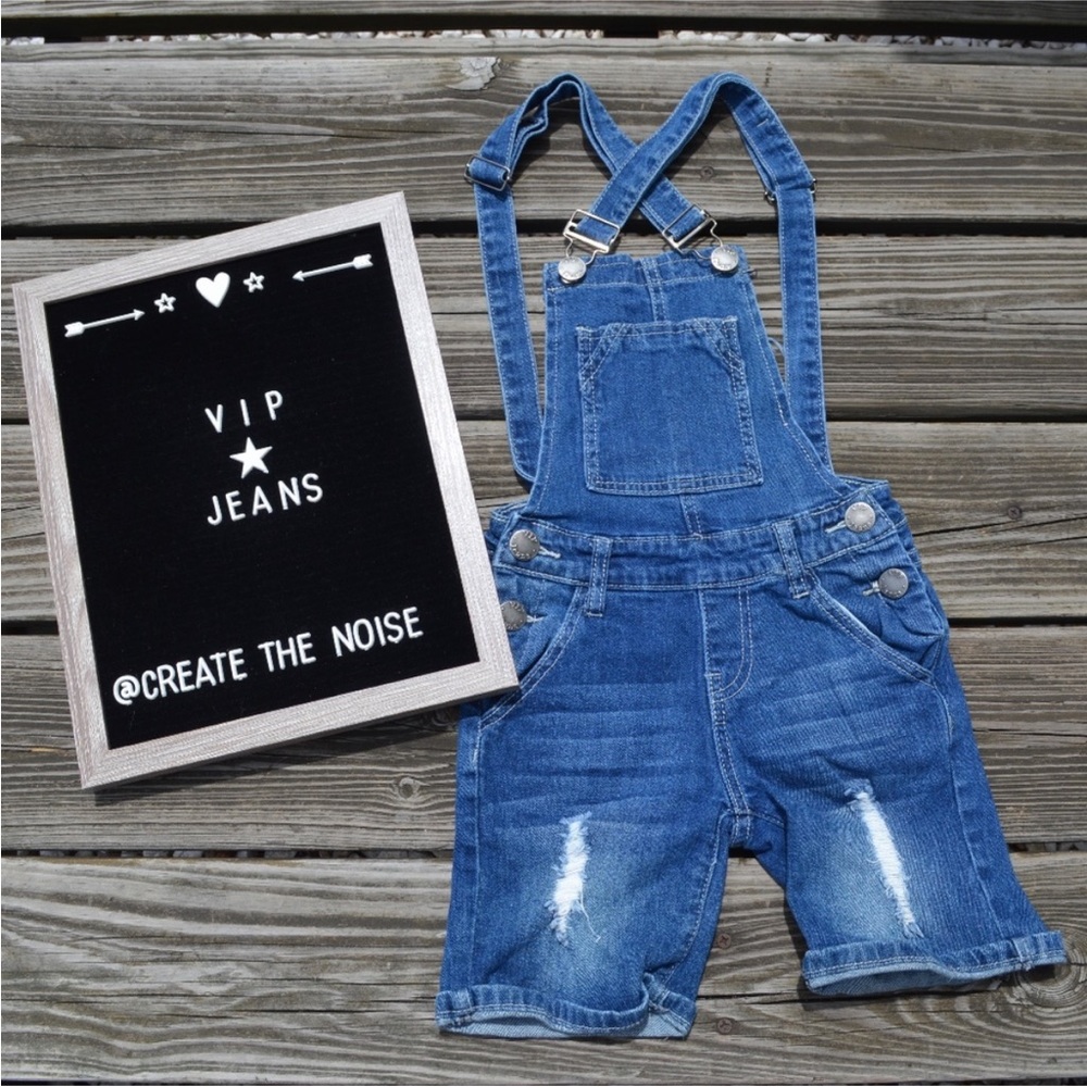 Denim Short Overalls